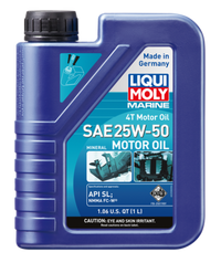 LIQUI MOLY 1L Marine 4T Motor Oil SAE 25W50