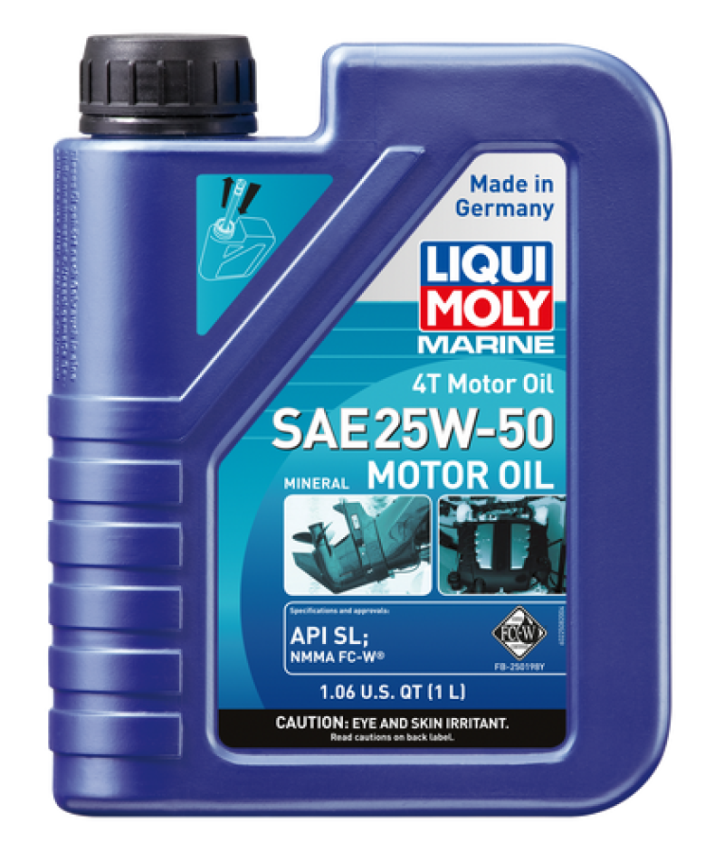 LIQUI MOLY 1L Marine 4T Motor Oil SAE 25W50