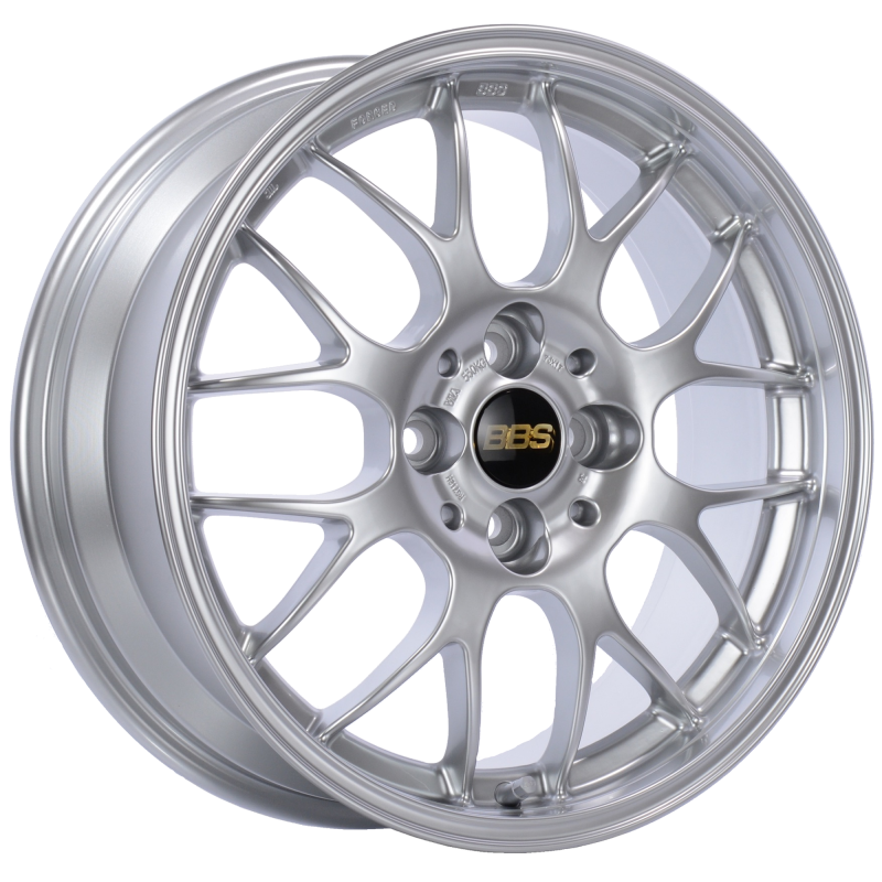 BBS RG-R 17x8 5x120 ET40 CB72.5 Diamond Silver Wheel -82mm PFS/Clip Req