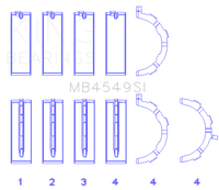 King Engine Bearings Ford Ecoboost 3.5L V6 (Size +0.75mm) Main Bearing Set