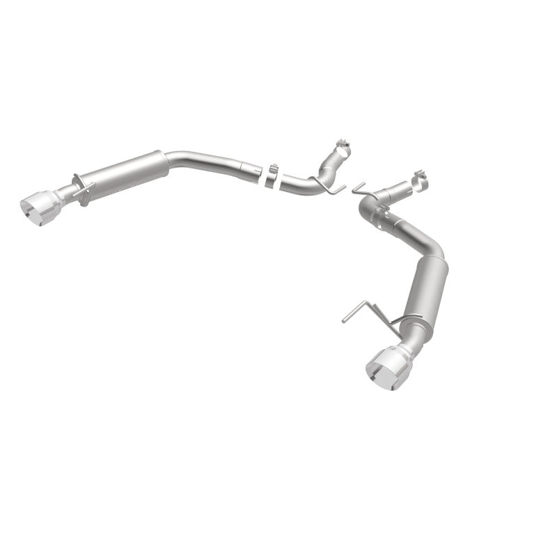 MagnaFlow Axle Back, SS, 2.5in, Competition, Dual Split Polish 4.5in Tip 2015 Ford Mustang Ecoboost