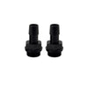 Mishimoto 2pcs. M20x1.5 1/2in Aluminum Catch Can Fittings - Black