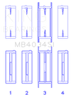 King Engine Bearings Ford 232 (Size +0.75mm) Main Bearing Set