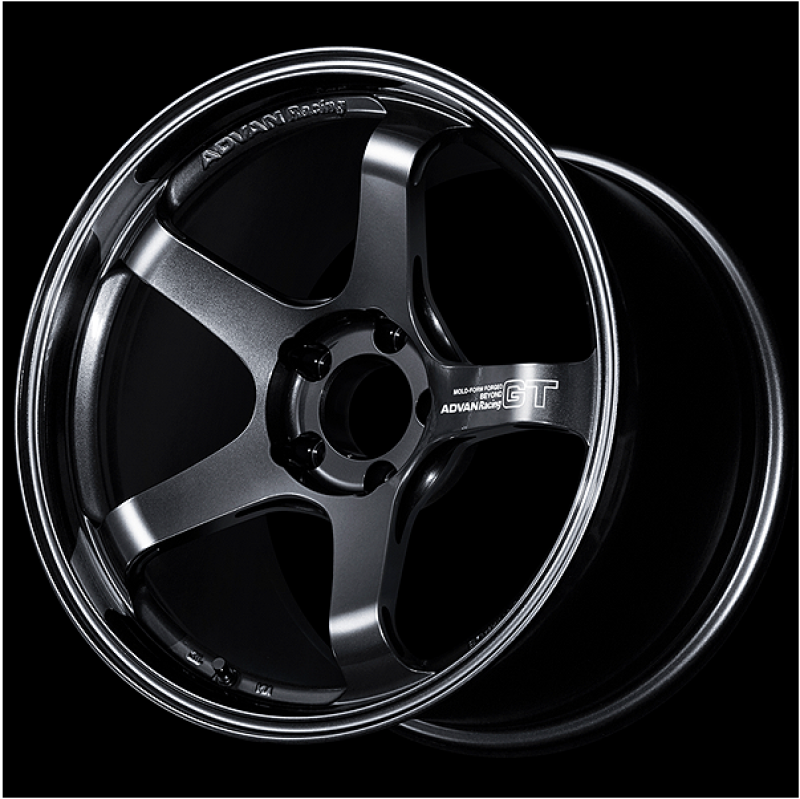 Advan GT Beyond 18x8.5 +37 5-114.3 Racing Titanium Black Wheel