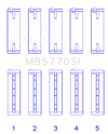 King Engine Bearings Nissan Vk45Dd/E/Vk50Ve/Vk56DE/Vd (Size +0.75mm) Main Bearing Set