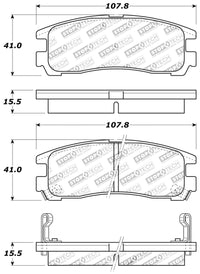 StopTech Performance 4/89-99 Mitsubishi Eclipse GST Rear Brake Pads