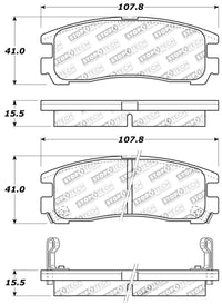 StopTech Performance 4/89-99 Mitsubishi Eclipse GST Rear Brake Pads