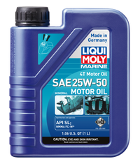 LIQUI MOLY 1L Marine 4T Motor Oil SAE 25W50