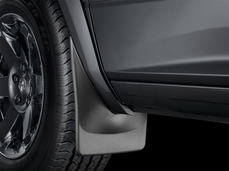 WeatherTech 06+ Dodge Ram Dually No Drill Mudflaps - Black