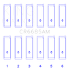 King Engine Bearings Isuzu 6Vd1 (Size +0.25mm) Connecting Rod Bearing Set
