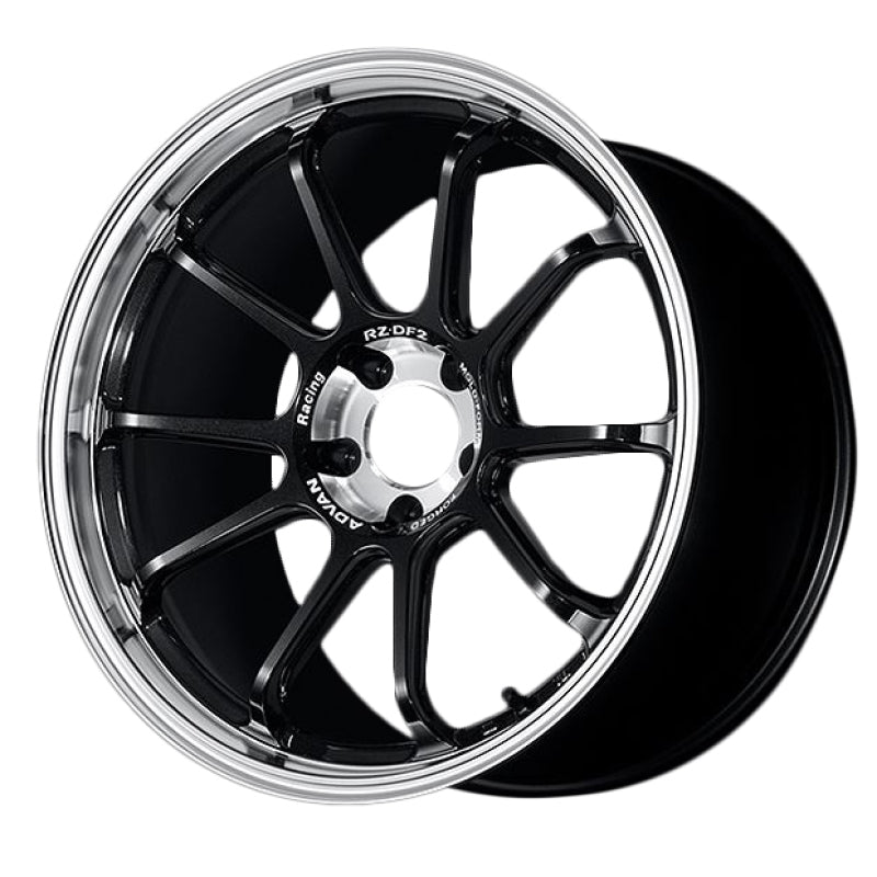 Advan RZ-DF2 19x9.5 +22 5x120 Diamond Cut & Racing Titanium Black Wheel