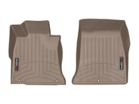 WeatherTech 2019 + Genesis G70 Front FloorLiner - Tan (Rear Wheel Drive)