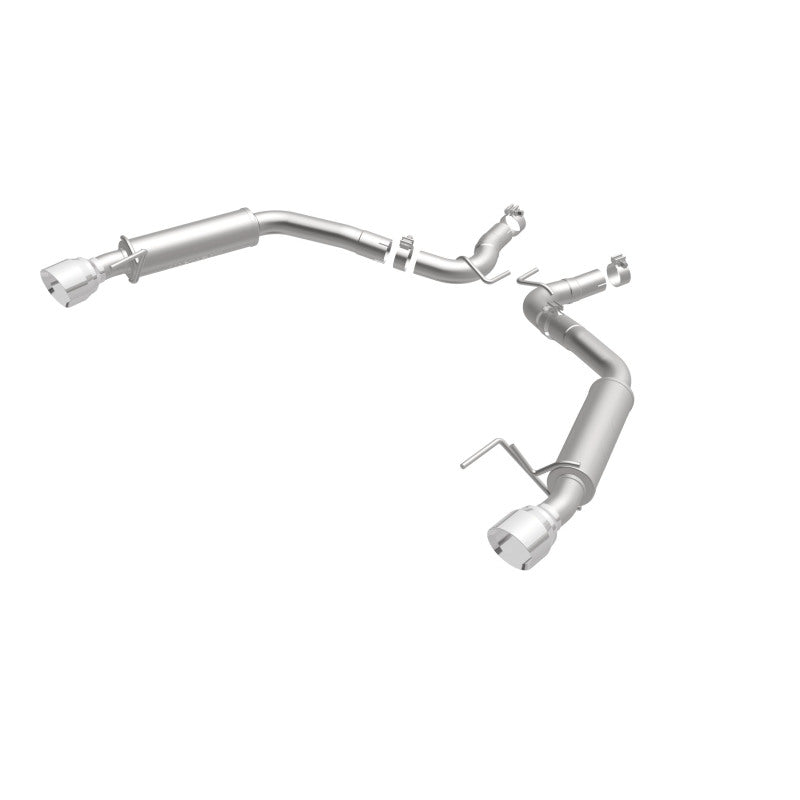 MagnaFlow Axle Back, SS, 2.5in, Competition, Dual Split Polish 4.5in Tip 2015 Ford Mustang Ecoboost