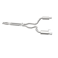 MagnaFlow Cat Back, SS, 3in, Street, Dual Split Polished 4.5in Tips 2015 Ford Mustang GT V8 5.0L