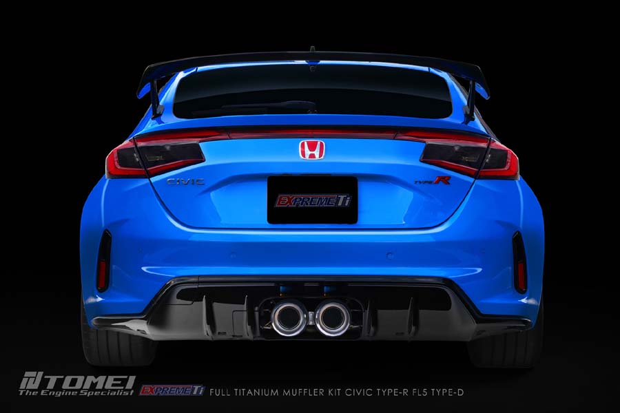 Tomei Full Titanium Expreme Ti Exhaust (Type D / Dual Muffler) - Honda Civic Type R FL5 2023+