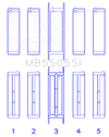 King Engine Bearings Ford 351ci/400ci 16V Main Bearing Set - Set Of 10