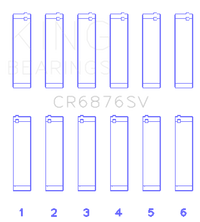 King Engine Bearings Mercedes Benz Om 642 Sputter Replacement (Size +0.25mm) Conrod Bearing Set