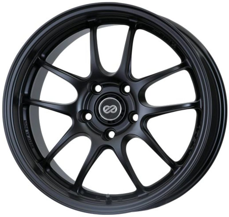 Enkei PF01 17x9 5x114.3 35mm Offset 75mm Bore Diameter Matte Black Wheel