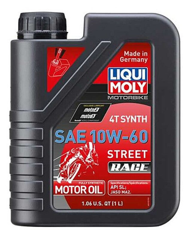 LIQUI MOLY 1L Motorbike 4T Synth SAE 10W60 Street Race