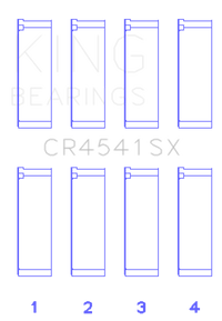 King Engine Bearings Honda F23A/F23Z/K20A3/16V (Size +0.25mm) Connecting Rod Bearing Set
