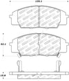 StopTech Street Touring 00-09 S2000/06+ Civic Si Front Brake Pads