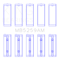 King Engine Bearings Honda B18A1 (Size +0.25mm) Main Bearing Set