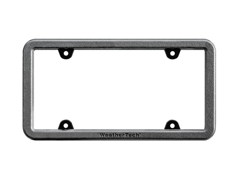 WeatherTech BumpFrame Black Satin Textured Finish License Plate Frame