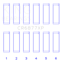 King Engine Bearings BMW S54B32 3.2L (Size STDX) Connecting Rod Bearing Set