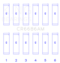 King Engine Bearings Toyota 1Mzfe (Size +0.25mm) Connecting Rod Bearing Set