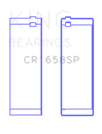 King Engine Bearings BMW N47 D20 A/N47S D20 D Sputter (Size +0.50mm) Connecting Rod Bearing Set
