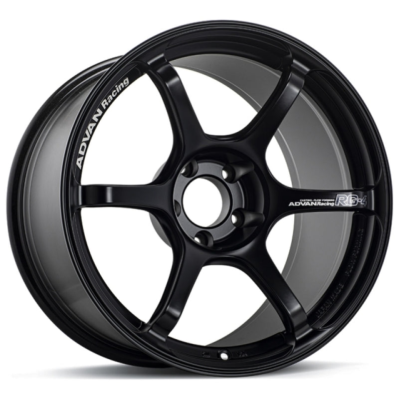 Advan RG-4 17X8.5 +31 5-114.3 Semi Gloss Black Wheel