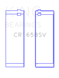 King Engine Bearings BMW N47 D20 A/N47S D20 D Sputter Replacement (Size +0.25mm) Conrod Bearing Set