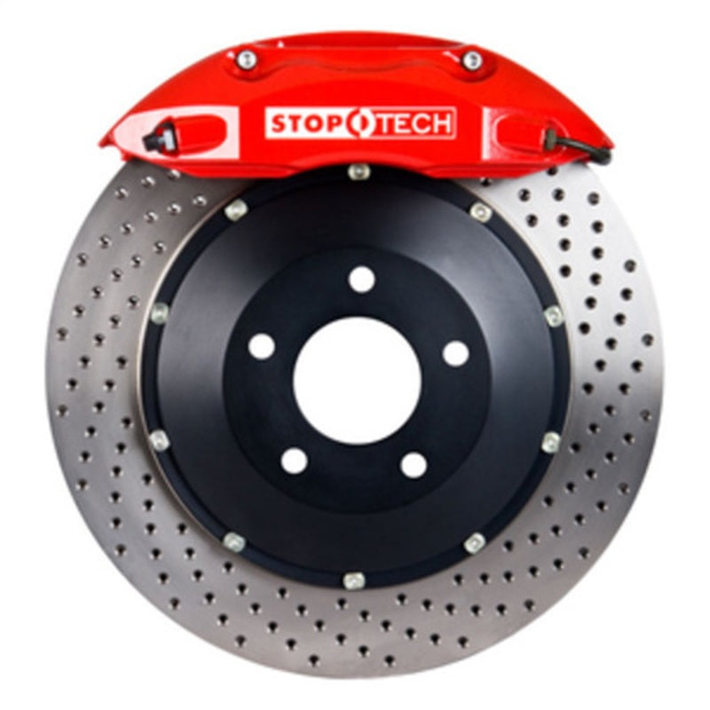 StopTech 91-05 Acura NSX Rear BBK w/Red ST-40/10 Calipers Drilled 328x28mm Rotors