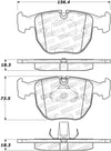 StopTech Sport Brake Pads w/Shims and Hardware - Front