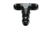 Vibrant -12AN Bulkhead Adapter Tee Fitting - Anodized Black Only