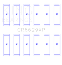 King Engine Bearings Mitsubishi 6G72 (Size 0.25) Connecting Rod Bearing Set