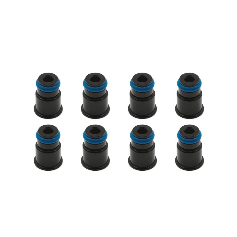 BLOX Racing 11mm Adapter Top (1/2in) w/Viton O-Ring & Retaining Clip (Set of 8)