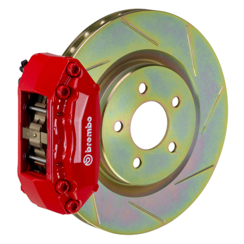 Brembo 06-14 Miata MX-5 (NC) Front GT BBK 4 Piston Cast 2pc 310x25 1pc Rotor Slotted Type-1-Red