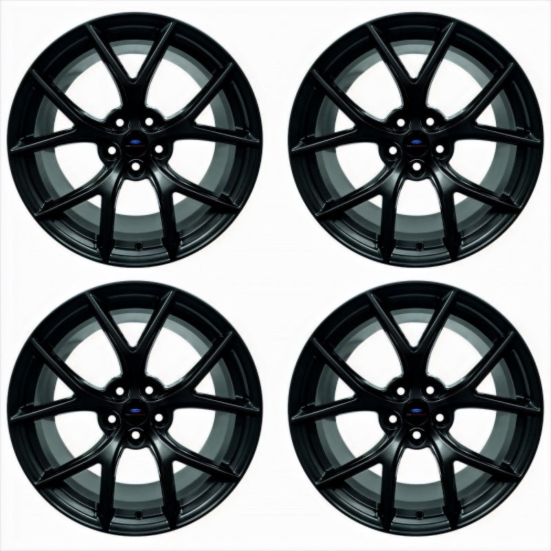 Ford Racing 15-20 Mustang19x10.5in & 19x11in Wheel Kit w/TPMS - Matte Black