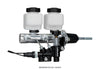 Wilwood Tandem Remote M/C Kit w L/H Bracket & Prop Valve - 15/16in Bore Ball Burnished-W/Pushrod