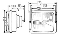 Hella Headlamp ES FAPO 1AA