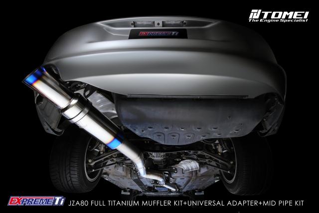 Tomei Full Titanium 4" Muffler - Toyota Supra JZA80 93-02