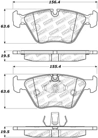 StopTech Street Touring 04-09 BMW X3 (E38) / 06-09 Z4 3.0(E86) Front Brake Pads