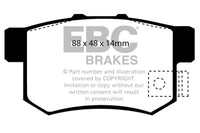 EBC 01-03 Acura CL 3.2 Yellowstuff Rear Brake Pads