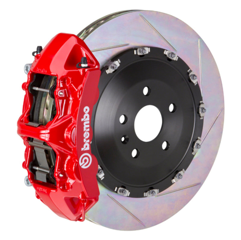 Brembo 17+ LC500/18+ LS500 Front GT BBK 6 Piston Cast 405x34 2pc Rotor Slotted Type-1-Red