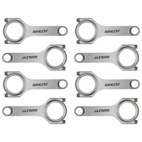 Manley Chrysler LS1 H Beam Connecting Rod Set  ARP 2000 3/8in w/ .927in Bushed Wrist Pins (Set of 8)
