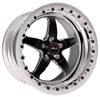 Weld S71 17x12 / 5x4.5 BP / 4.8in. BS Black Wheel (Medium Pad) - Polished Single Beadlock MT