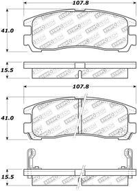 StopTech Street Touring 4/89-99 Mitsubishi Eclipse GST Rear Brake Pads