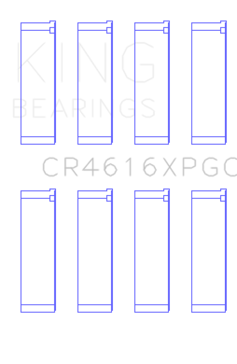 King Subaru FA20 / Toyota 4U-GSE - Size .25 Oversized Tri-Metal Connecting Rod Bearing Set