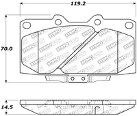 StopTech 89-96 Nissan 300ZX Sport Performance Front Brake Pads